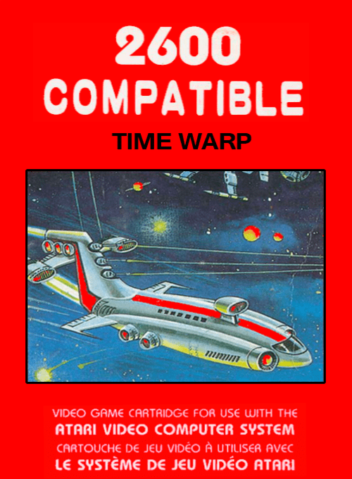 Time Warp box art for Atari 2600